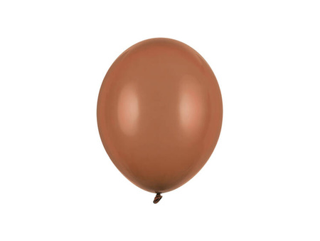 BALONY STRONG PASTELOWE BRĄZOWE MOCCA 23 CM 100 SZT.