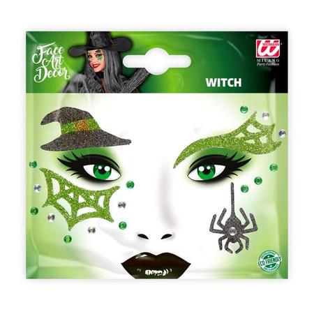 NAKLEJKI NA TWARZ CZAROWNICA WIEDŹMA