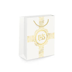 TOREBKA NA PREZENT KOMUNIA ŚWIĘTA IHS ORNAMENT