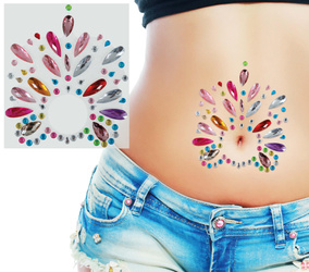 NAKLEJKI NA BRZUCH KOLOROWE