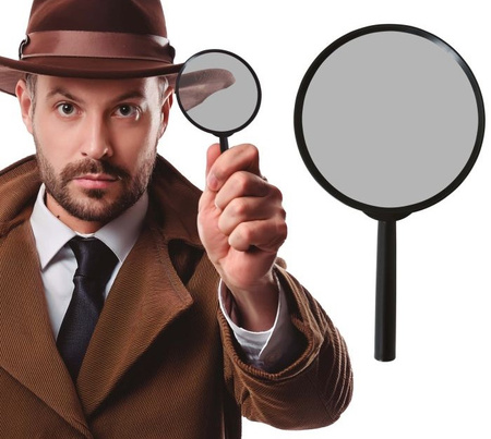 LUPA ZABAWKOWA CZARNA 16 CM 