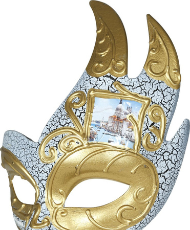 MASKA WENECKA ZŁOTE ELEMENTY