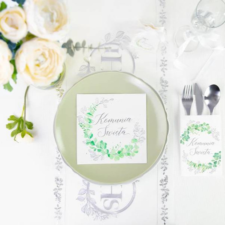 BIEŻNIK KOMUNIA ŚWIĘTA ORGANZA 5 m x 30 cm