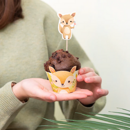 PAPILOTKI DO MUFFINEK LEŚNI PRZYJACIELE 6 SZT.