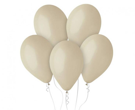 BALONY LATEKSOWE PASTELOWE LATTE 13 CALI 33 CM 50 SZTUK
