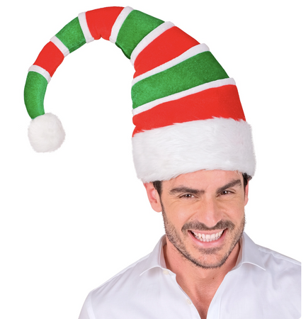 CZAPKA ELFA PLUSZOWA ŚWIĄTECZNA