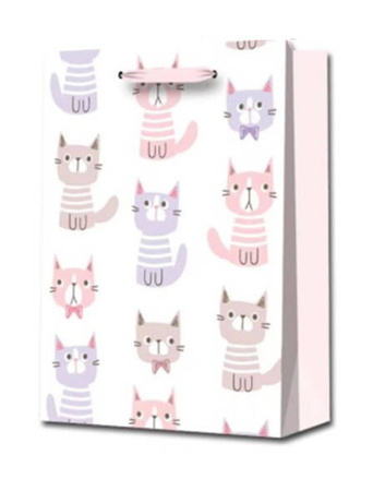 TORBA PREZENTOWA KOTKI 26 X 10 X 32 CM