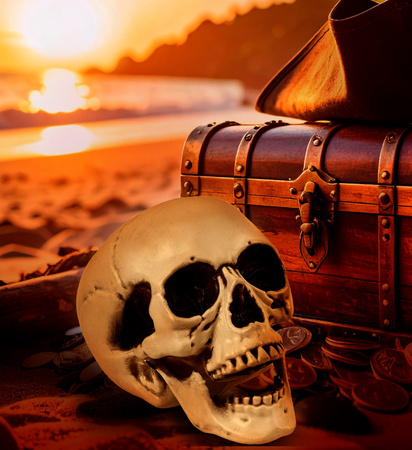 CZASZKA Z RUCHOMĄ SZCZĘKĄ 12 CM