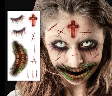 TATUAŻ ZMYWALNY ZOMBIE