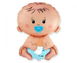 BALON FOLIOWY BOBAS CHŁOPIEC 35 CM