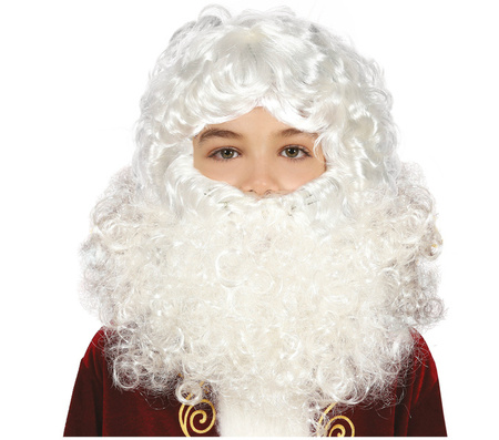 PERUKA MIKOŁAJA Z BRODĄ DZIECIĘCA