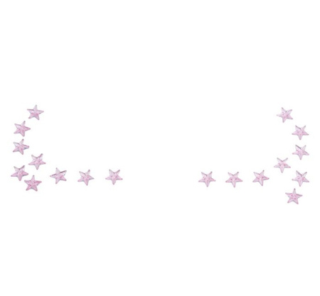 NAKLEJKI NA TWARZ GWIAZDKI RÓŻOWE