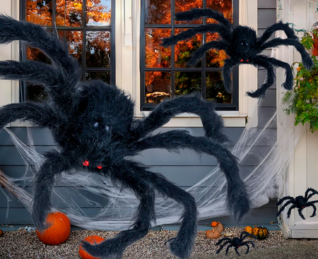 CZARNY PAJĄK 150 CM