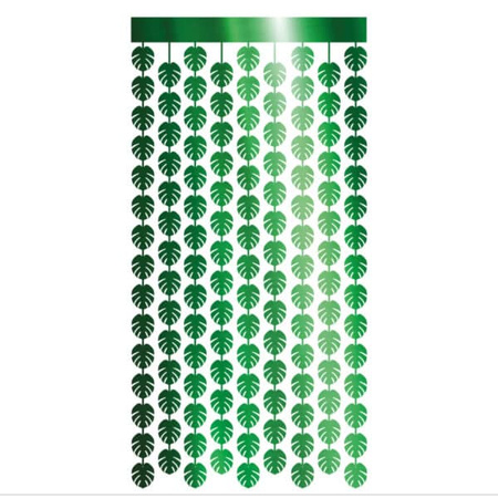 KURTYNA TROPIKALNE LIŚCIE 100X200 CM