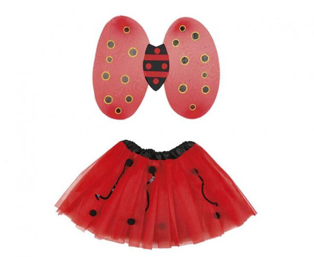 Strój dla dzieci  Biedronka, deluxe (skrzydła, tutu) KK