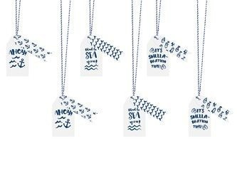 ZAWIESZKI DO PREZENTÓW AHOY 6 SZT