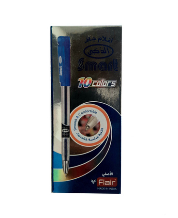 ZESTAW DŁUGOPISÓW NIEBIESKICH 10 SZT