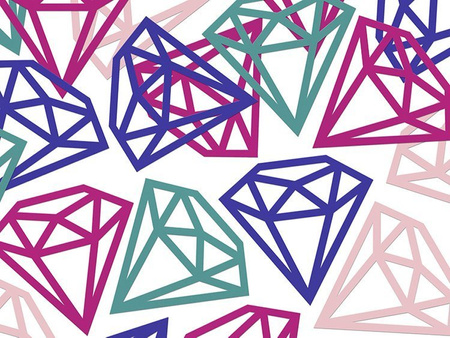 KONFETTI KOLOROWE DIAMENTY 12 szt