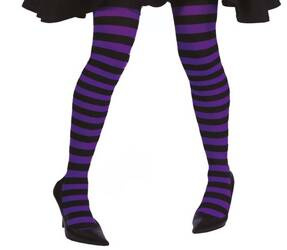 RAJSTOPY PASKI CZARNO-FIOLETOWE
