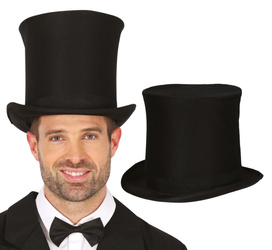 CYLINDER KAPELUSZ CZARNY 21 CM