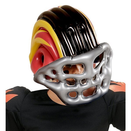 DMUCHANY KASK FUTBOLISTY CZARNY DZIECIĘCY