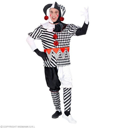 STRÓJ HARLEQUIN CZARNO-BIAŁY