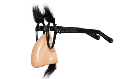 OKULARY Z NOSEM I BRWIAMI