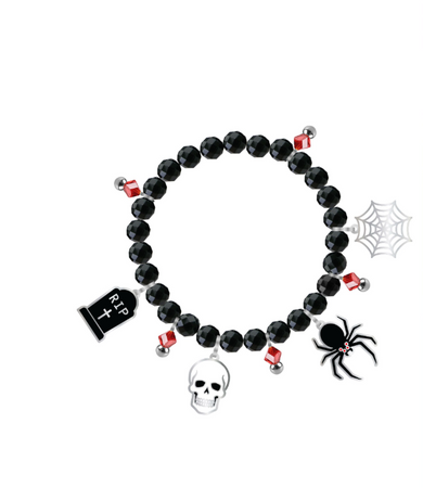 BRANSOLETKA Z WISIORKAMI HALLOWEEN 