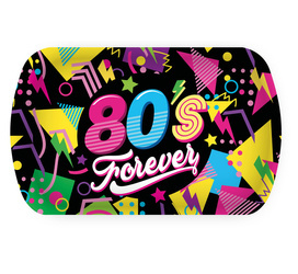 TACA PLASTIKOWA LATA 80 39X24 CM