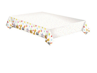 OBRUS PAPIEROWY ZWIERZĘTA URODZINY 120 X 180 CM