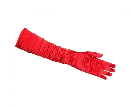 Rękawiczki do łokcia Hollywood, czerwone retro lata 20