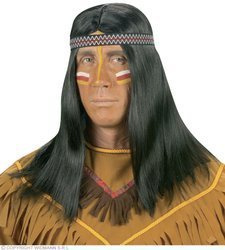 PERUKA INDIANINA Z OPASKĄ