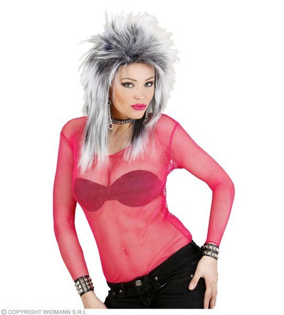 BLUZKA Z SIATKI RÓŻOWA