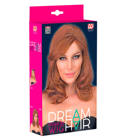 PERUKA BELLA BRĄZOWO-RÓŻOWA