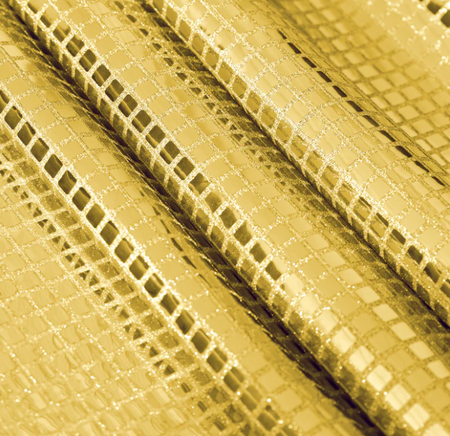 BIEŻNIK KWADRATOWE CEKINY ZŁOTY 275 X 28 CM