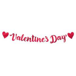 BANER VALENTINES DAY CZERWONY 140 CM