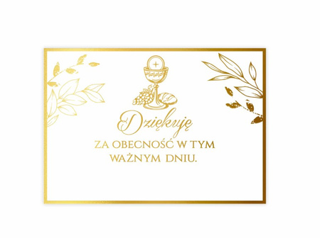 WINIETKI PODZIĘKOWANIA ZŁOTE GAŁĄZKI IHS 10 SZT 