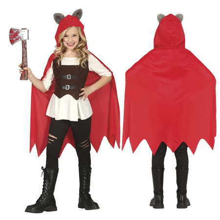 STRÓJ WILKOŁAK W CZERWONEJ PELERYNIE