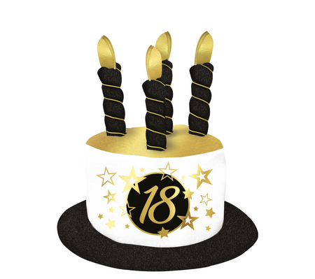 KAPELUSZ ŚWIECZKI 18 LAT OSIEMNASTKA