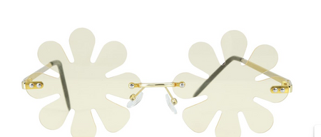 OKULARY KWIATKI POMARAŃCZOWE