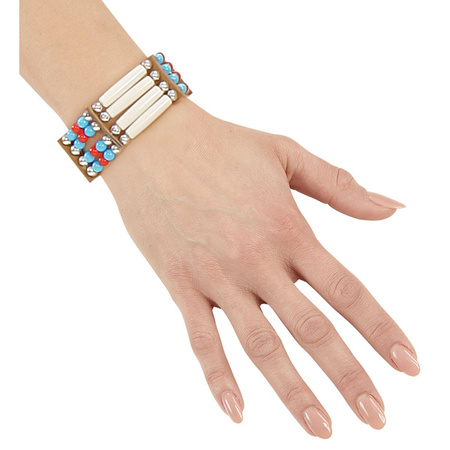 BRANSOLETKA INDIANKI WIĄZANA