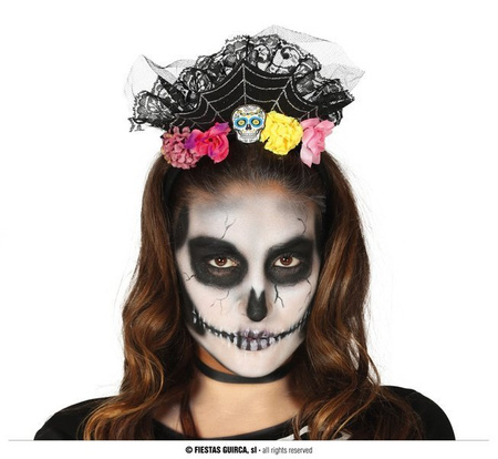 Diadem z Kwiatami i Czaszkami