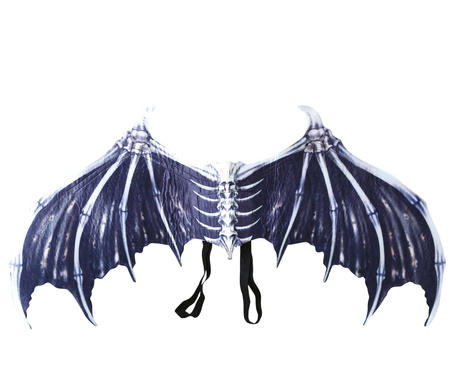 SKRZYDŁA NIETOPERZA CZARNE 80x40 CM