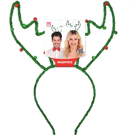 ZIELONA OPASKA ŚWIĄTECZNA RENIFERA