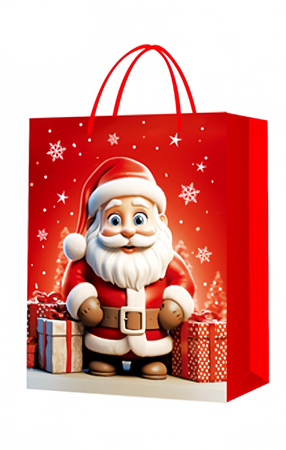 TORBA PREZENTOWA WESOŁY MIKOŁAJ 23 X 18 X 10 CM 