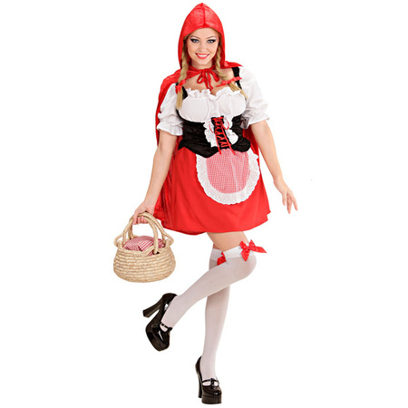 STRÓJ CZERWONY KAPTUREK Z FARTUSZKIEM