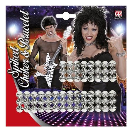 KOLCZASTY CHOKER BRANSOLETKA ROCK METAL