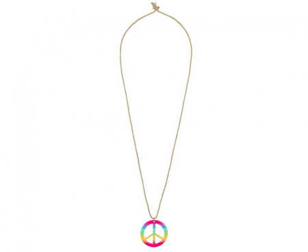 Zestaw Hippie deluxe (opaska, okulary, kolczyki, naszyjnik)