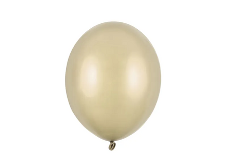 BALONY LATEKSOWE METALICZNE ZŁOTE 27 CM 50 SZT 