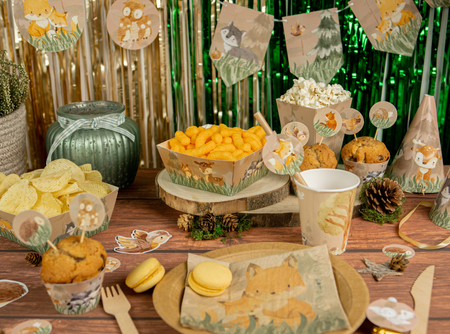 PIKERY NA TORT LEŚNE ZWIERZĄTKA 6 SZT